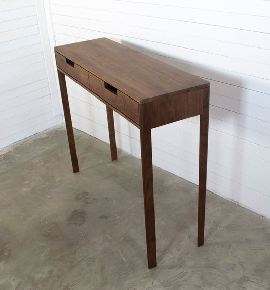 Entry Console table in Walnut solid wood
