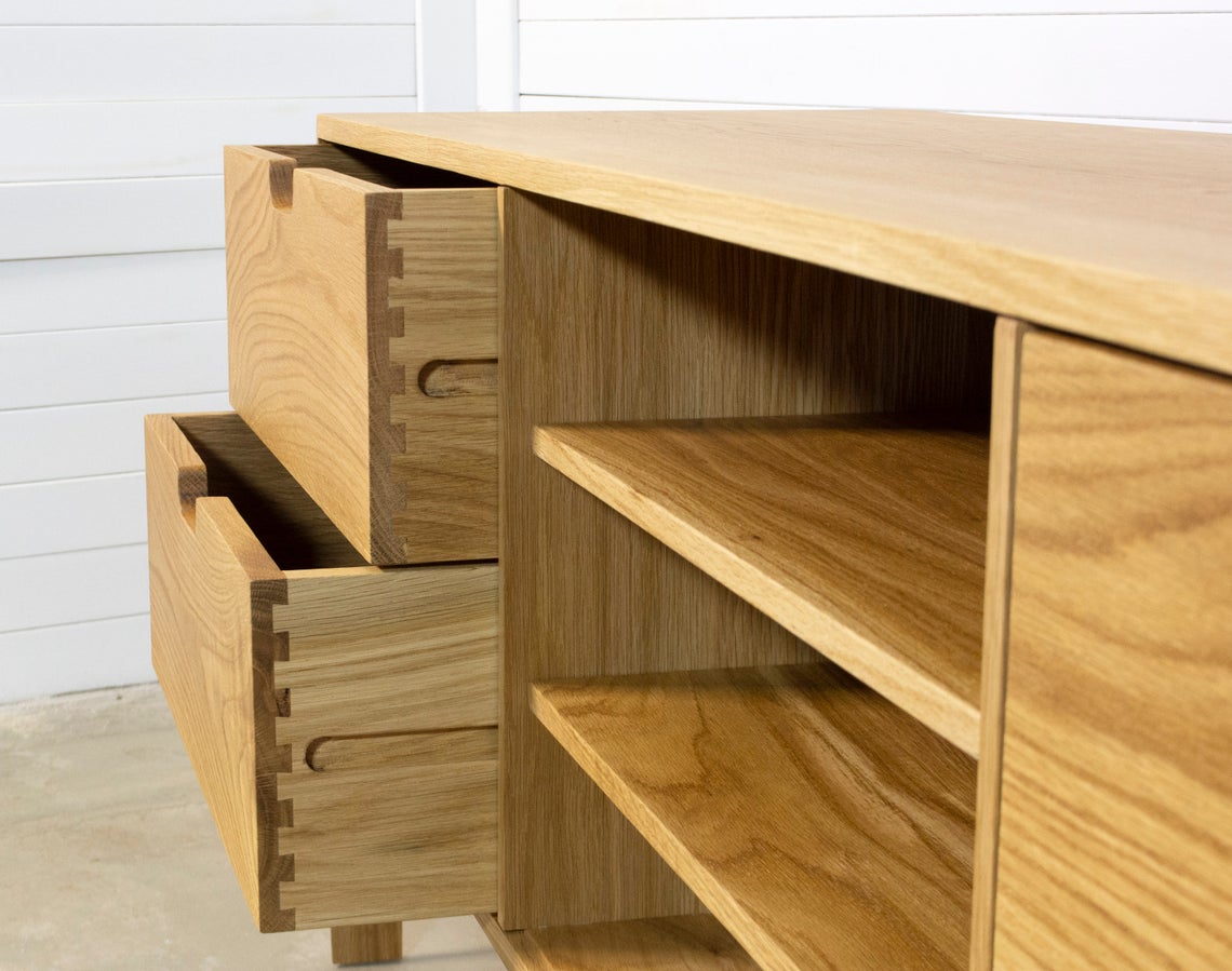 Sideboard in solid Oak Wood