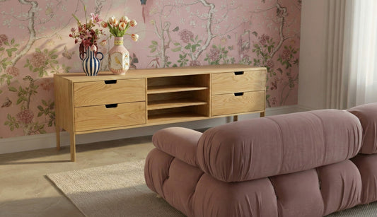 Sideboard in solid Oak Wood