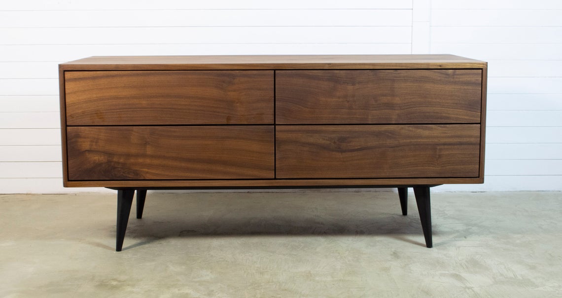 Sideboard in solid walnut wood