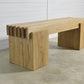 Bench in solid Oak Wood, Entry Way Bench / Garden Bench
