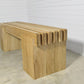 Bench in solid Oak Wood, Entry Way Bench / Garden Bench