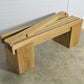 Bench in solid Oak Wood, Entry Way Bench / Garden Bench