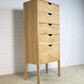 Elsa´s Tall Dresser in solid Oak Wood