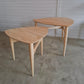 Satsbord in solid Oak/Walnut Wood